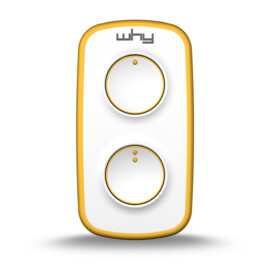 Why Evo Mini universal remote control (replacement remote), Pure Yellow